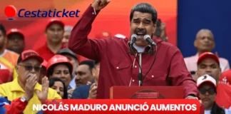 Presidente Nicolás Maduro anunció aumento de cestasticket