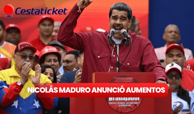 Presidente Nicolás Maduro anunció aumento de cestasticket