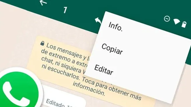 WhatsApp habilitó editar mensajes Enviados
