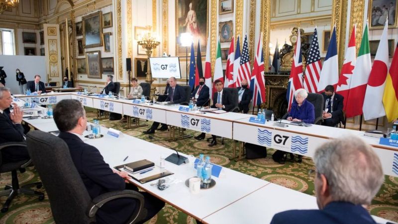 Los ministros de Finanzas del grupo G7