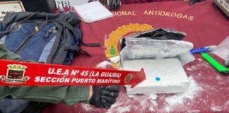 Detienen a 46 sujetos con 15 panelas de cocaína en Aeropuerto Internacional de Maiquetía