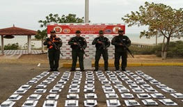 Incautaron 175 panelas de cocaína abandonadas en playas de Falcón