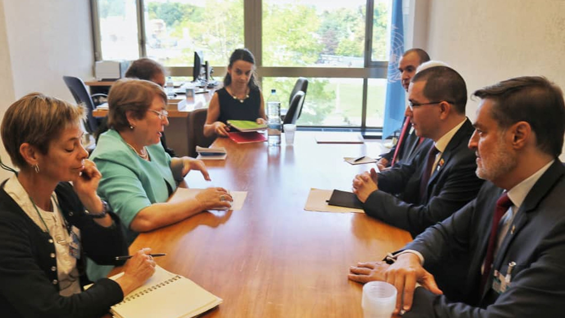 Jorge Arreaza se reunió con Alta Comisionada de los DDHH de la ONU