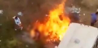 queman vivo hombre Ciudad Tiuna