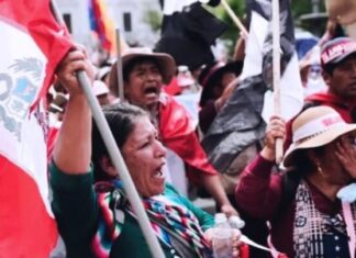 Paro contra Gobierno de Dina Boluarte Perú